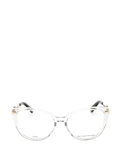 Kate Spade Flavia Cat-eye Frame Glasses In Transparent