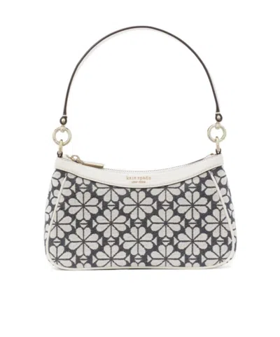 Kate Spade Floral Jacquard Crossbody Bag In White