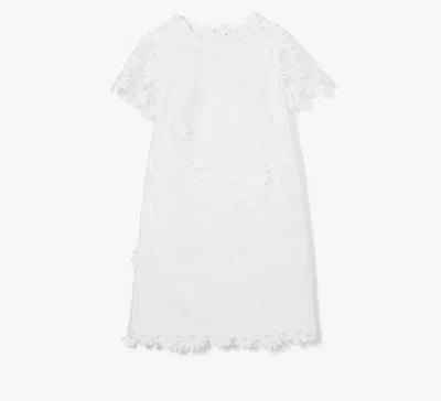 Kate Spade Floral Lace Shirtdress In White