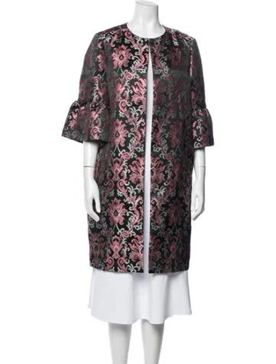 Pre-owned Kate Spade Floral Print Coat W/ Tags In Multi