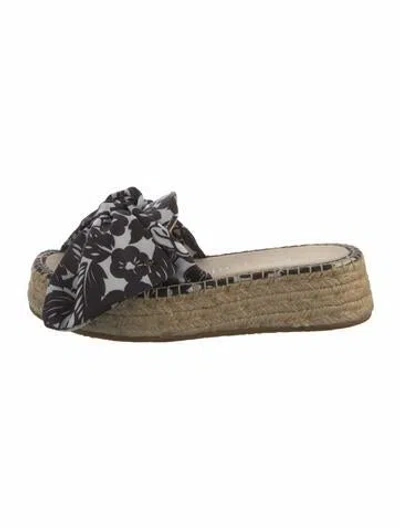 Pre-owned Kate Spade Floral Print Espadrilles In Multi