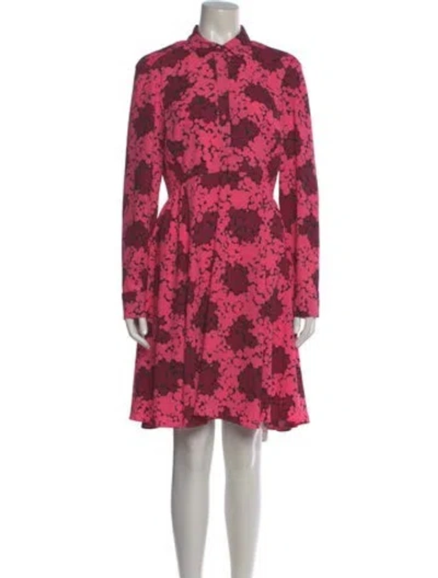 Pre-owned Kate Spade Floral Print Knee-length Dress