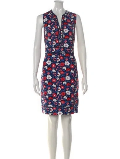 Pre-owned Kate Spade Floral Print Knee-length Dress In Multi