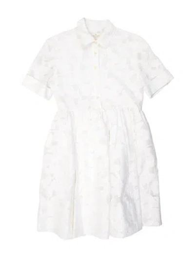 Pre-owned Kate Spade Floral Print Knee-length Dress In Neutral