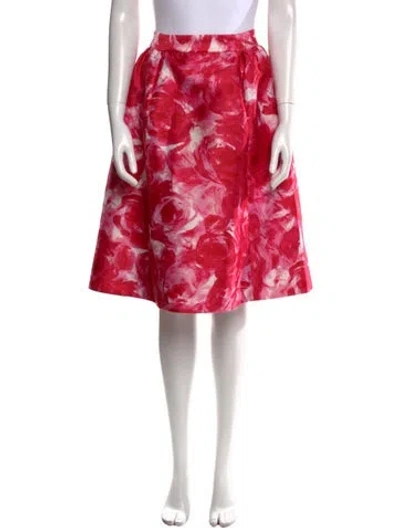 Pre-owned Kate Spade Floral Print Knee-length Skirt In Multi