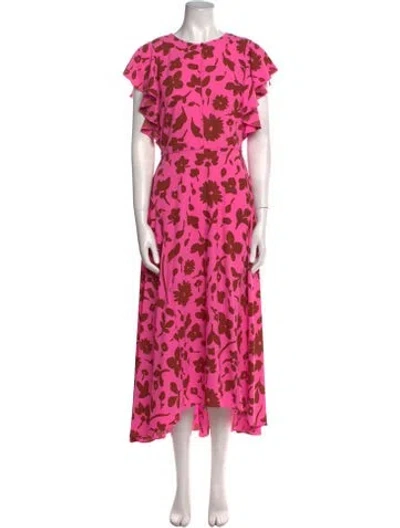 Pre-owned Kate Spade Floral Print Long Dress W/ Tags