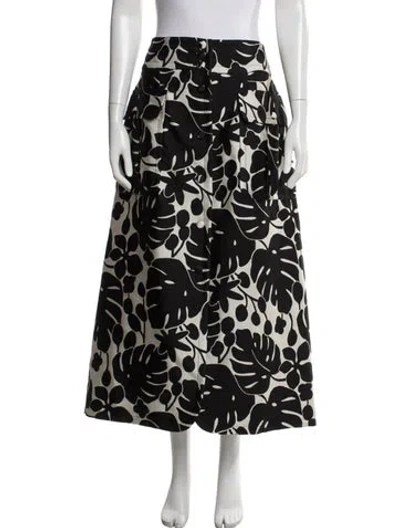 Pre-owned Kate Spade Floral Print Long Skirt In Multi