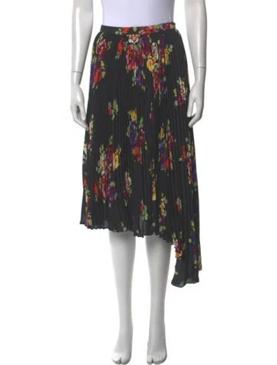 Pre-owned Kate Spade Floral Print Midi Length Skirt In Multi