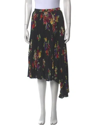 Pre-owned Kate Spade Floral Print Midi Length Skirt In Multicolor