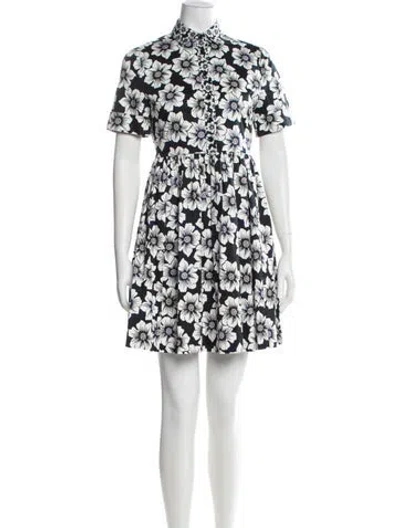 Pre-owned Kate Spade Floral Print Mini Dress In Multi