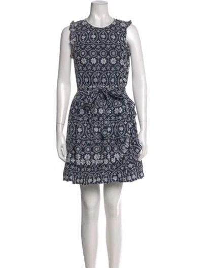 Pre-owned Kate Spade Floral Print Mini Dress In Multi