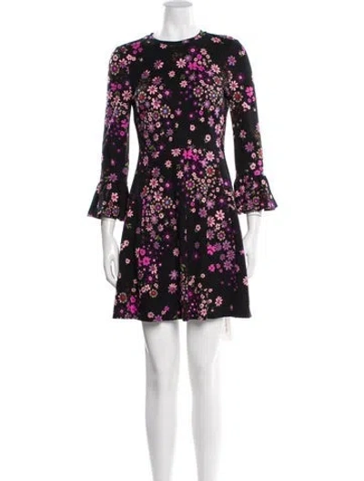 Pre-owned Kate Spade Floral Print Mini Dress In Multi