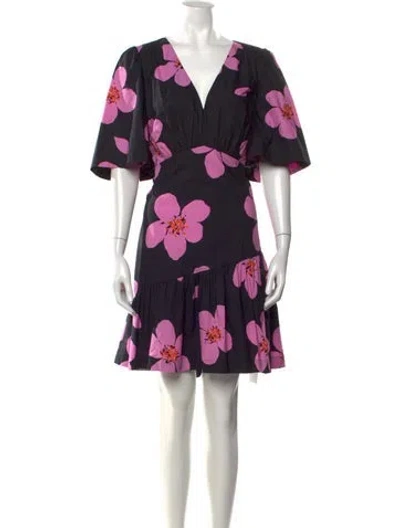 Pre-owned Kate Spade Floral Print Mini Dress In Multi