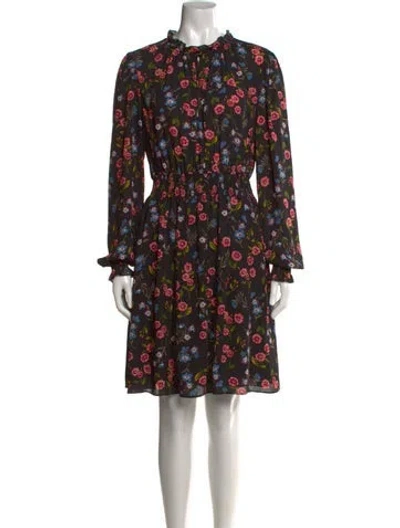 Pre-owned Kate Spade Floral Print Mini Dress In Multi