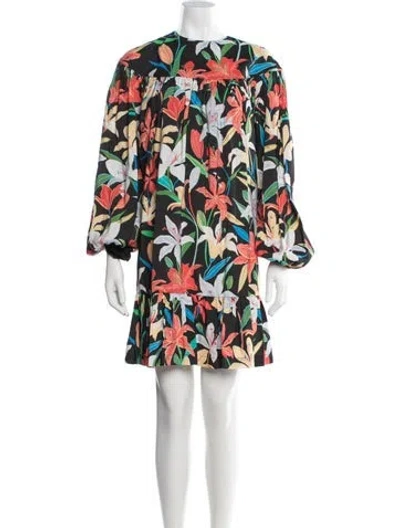 Pre-owned Kate Spade Floral Print Mini Dress In Multi