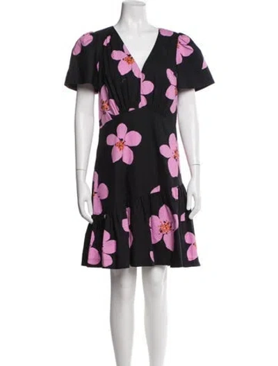 Pre-owned Kate Spade Floral Print Mini Dress In Multi