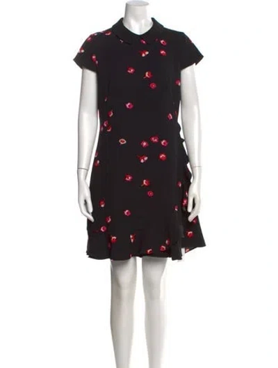 Pre-owned Kate Spade Floral Print Mini Dress In Multi