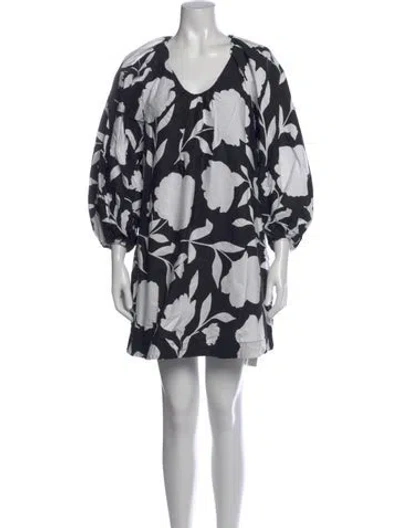 Pre-owned Kate Spade Floral Print Mini Dress In Multicolor