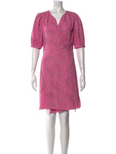 Pre-owned Kate Spade Floral Print Mini Dress W/ Tags In Pink