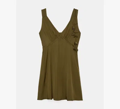 Kate Spade Florette Mini Slip Dress In Green