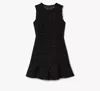 Kate Spade Women's Twilight Tweed Flounce Minidress In Black