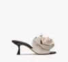 Kate Spade New York Flourish Flower Accent Sandal In Black/cream