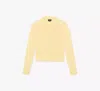 Kate Spade Flower Button Nell Cardigan In Lemon Cream