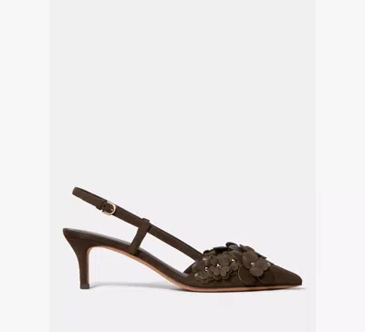 Kate Spade Flower Garden Slingback Pump In Brown