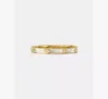 Kate Spade Imitation Pearl Gold Hinge Bangle Bracelet In Gold