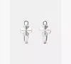 Kate Spade New York Spade Flower Huggie Hoop Earrings In Silver
