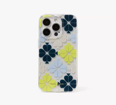 Kate Spade Flower Iphone 15 Pro Case In Clear