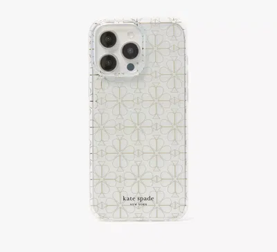 Kate Spade Flower Iphone 16 Pro Case In Gold