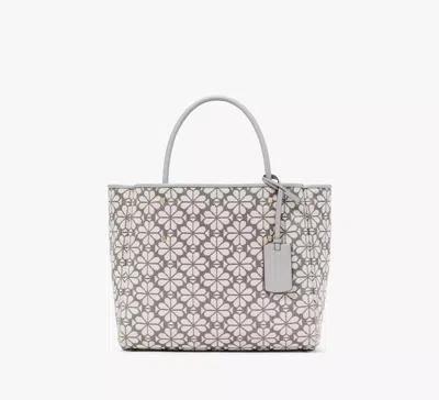 Kate Spade Flower Jacquard Medium Everything Tote In Grey