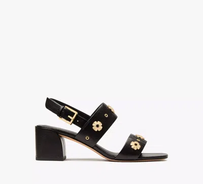 Kate Spade Flower Stud Block Heels