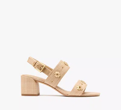 Kate Spade Flower Stud Block Heels