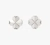 Kate Spade Flower Studs In Silver