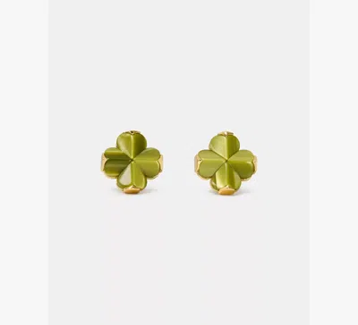 Kate Spade Flower Studs In Green