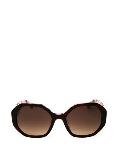 Kate Spade Flynnie Geometric-frame Sunglasses In Black