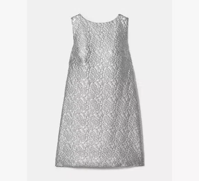 KATE SPADE FOIL LACE SHIFT DRESS