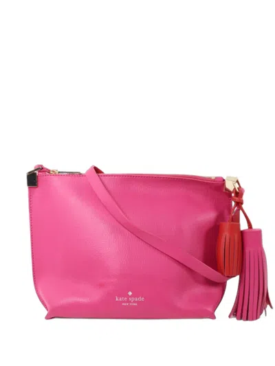 Pre-owned Kate Spade Foster Court Tassel Shoulder Bag In Pink