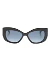 Kate Spade Frida Butterfly-frame Sunglasses In Black