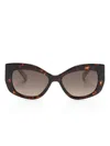 Kate Spade Frida Cat-eye Frame Sunglasses In Brown