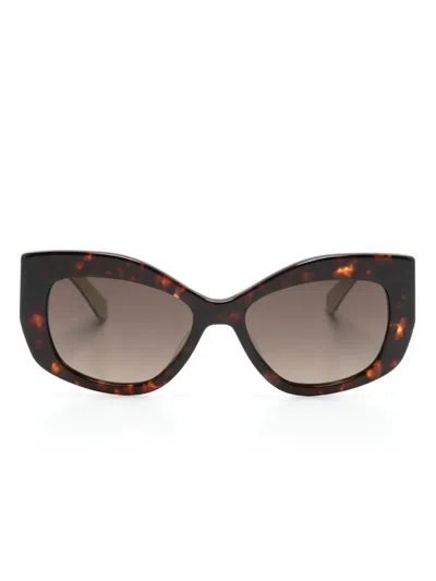 Kate Spade Frida Cat-eye Frame Sunglasses In Brown