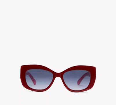 Kate Spade Frida Sunglasses In Red