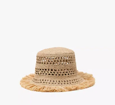 Kate Spade Fringe Spade Cloche In Brown