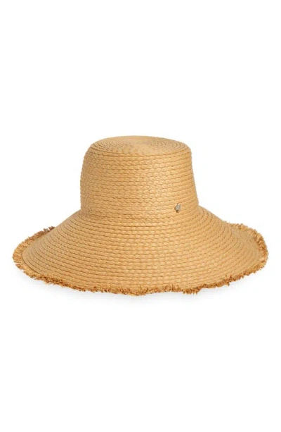 Kate Spade Fringe Straw Hat In Brown