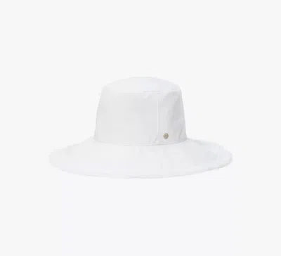 Kate Spade Fringed Long Brim Bucket Hat In White