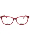 Kate Spade Women's Rectangular Eyeglasses In Burgundy