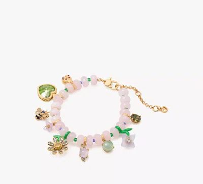Kate Spade Garden Friends Beaded Charm Bracelet In Multi