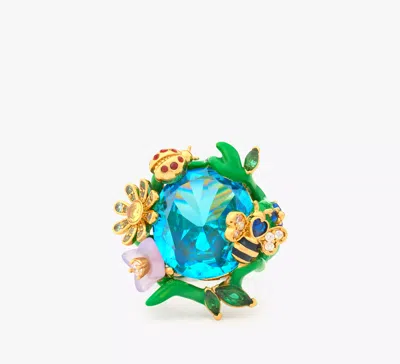 Kate Spade Garden Friends Statement Ring In Multi